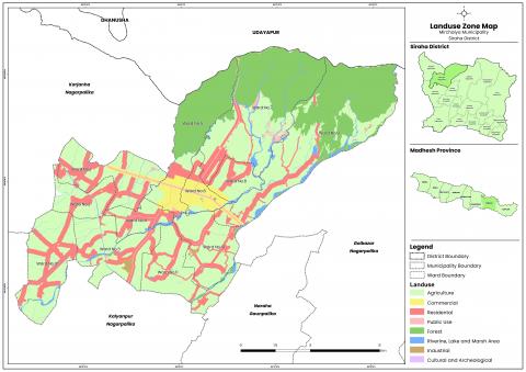 Mirchaiya Muncipality Overview Map